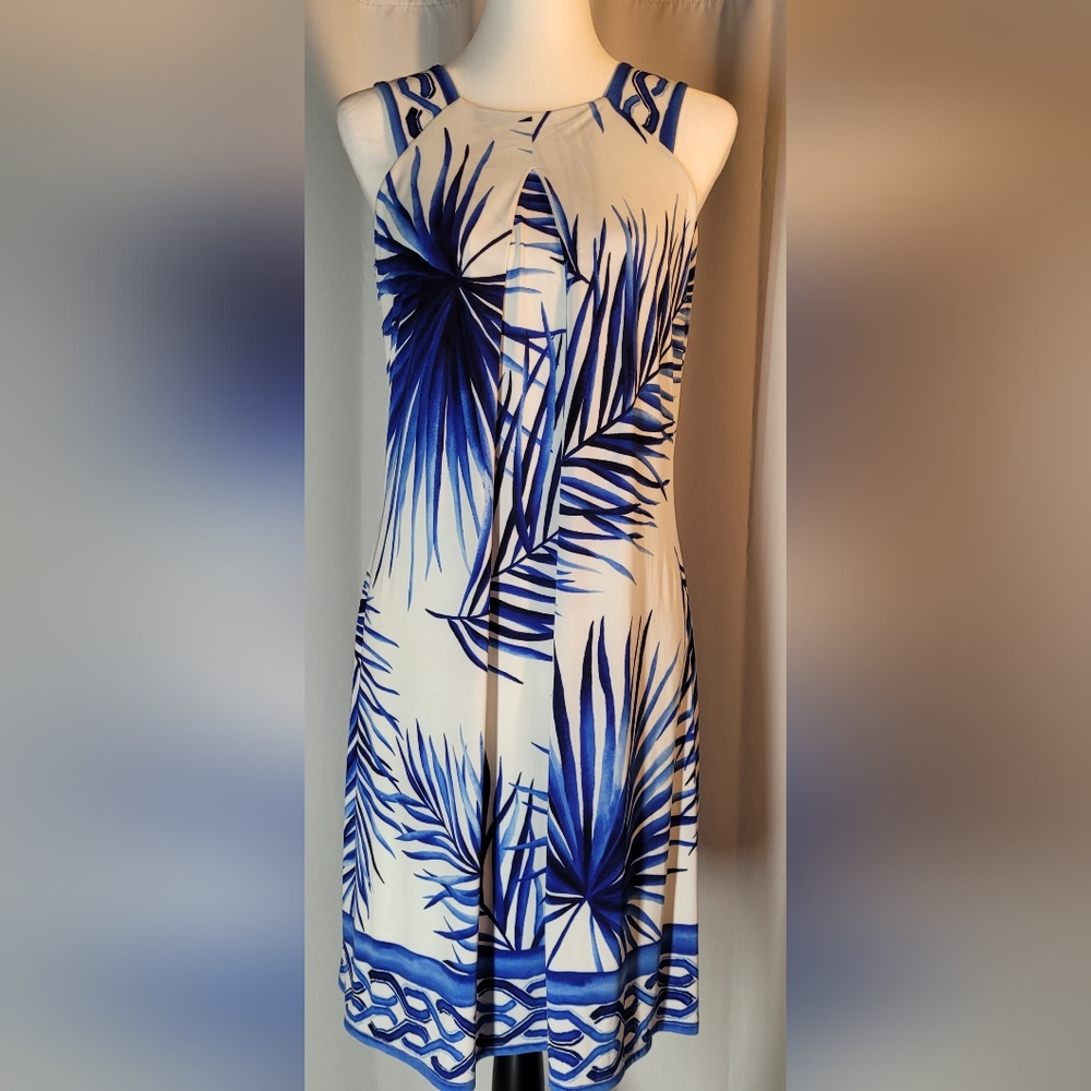 DB Established in 1962 Flowy, Summer Dress. Size S. Blue, White